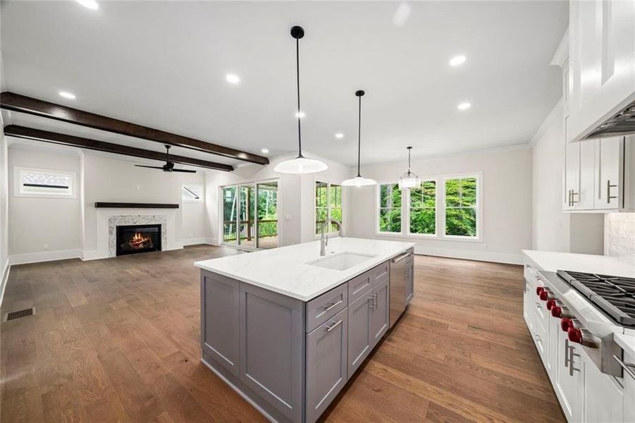 Furnished interior view inside a new home in , Atlanta (Image 8).