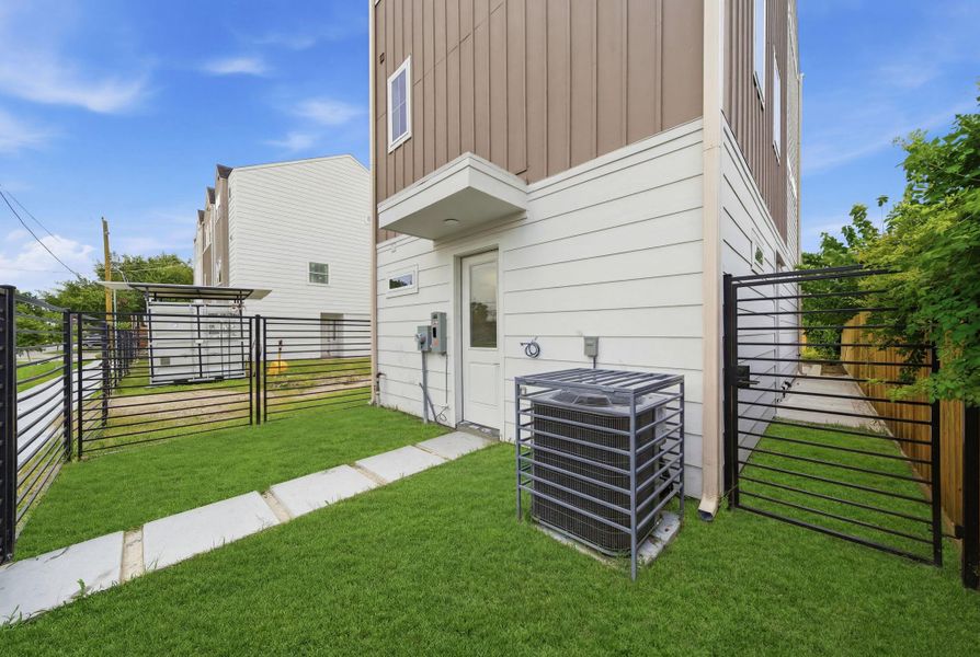 Good sized green space for your pets and grilling and chilling with your friends and family!
