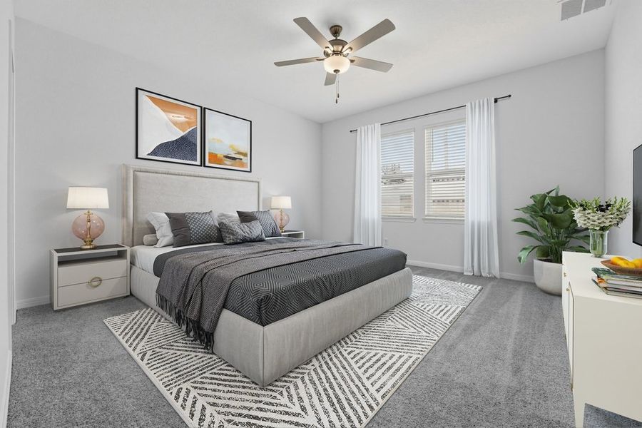 Furnished interior view inside a new home in Sunfield, Buda (Image 8).