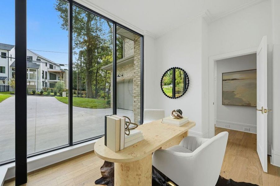 Furnished interior view inside a new home in , Atlanta (Image 76).