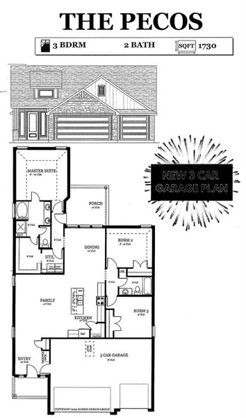 2D floor plan layout of this home in , College Station, TX (Image 1).