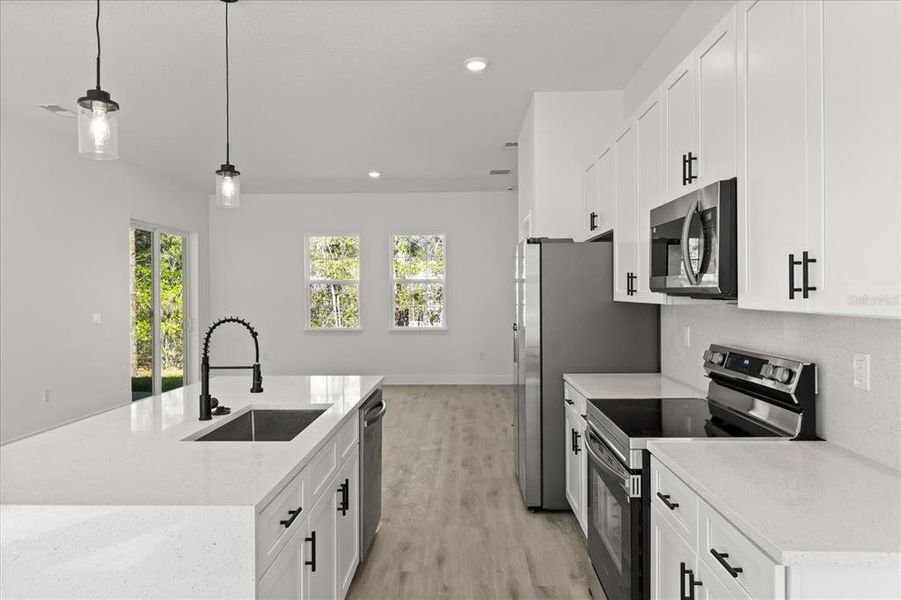 Furnished interior view inside a new home in , Citrus Springs (Image 9).