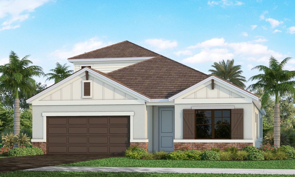 Representative exterior photo of a completed home built from the Summit by Neal Communities in Palm Grove, Lakewood Ranch, FL (Image 1). Representative exterior photo of a completed home built from the Summit by Neal Communities in Palm Grove, Lakewood Ranch, FL (Image 1).