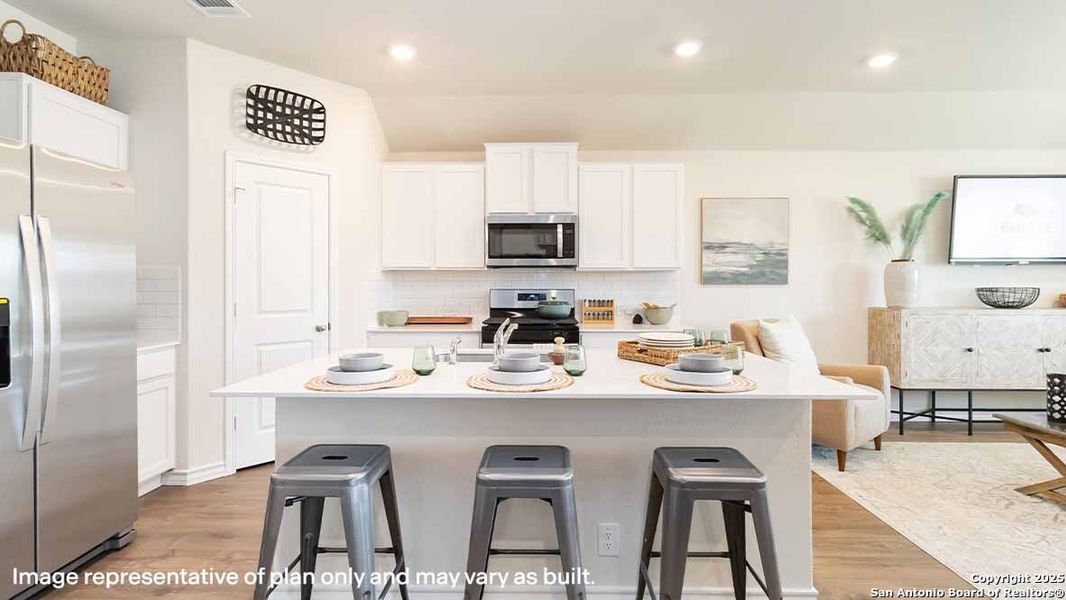 Furnished interior view inside a new home in Brookstone Creek, San Antonio (Image 10).