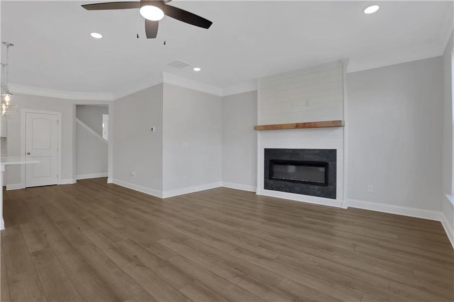 Spacious, unfurnished interior of a new home in Villas at Dawsonville Townhomes, Dawsonville (Image 18). Spacious, unfurnished interior of a new home in Villas at Dawsonville Townhomes, Dawsonville (Image 18).