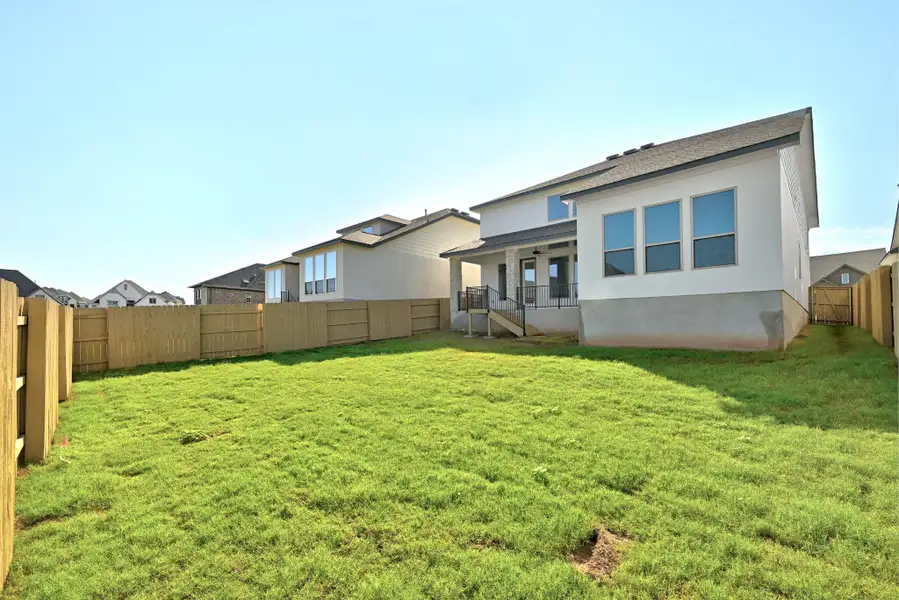 Exterior details and patio area of a home in The Colony - 50', Bastrop (Image 3).