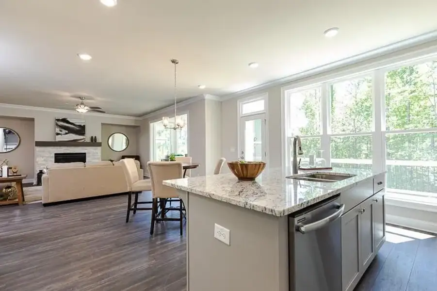 Furnished interior view inside a new home in Aberdeen, Hoschton (Image 5).