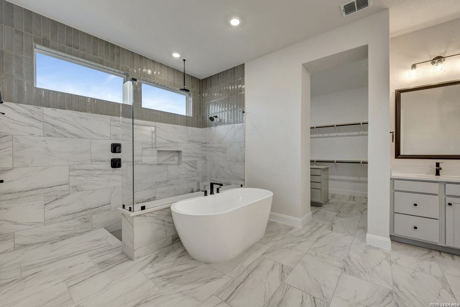 Furnished interior view inside a new home in Megans Landing – Half-Acre Homesites, Castroville (Image 26).