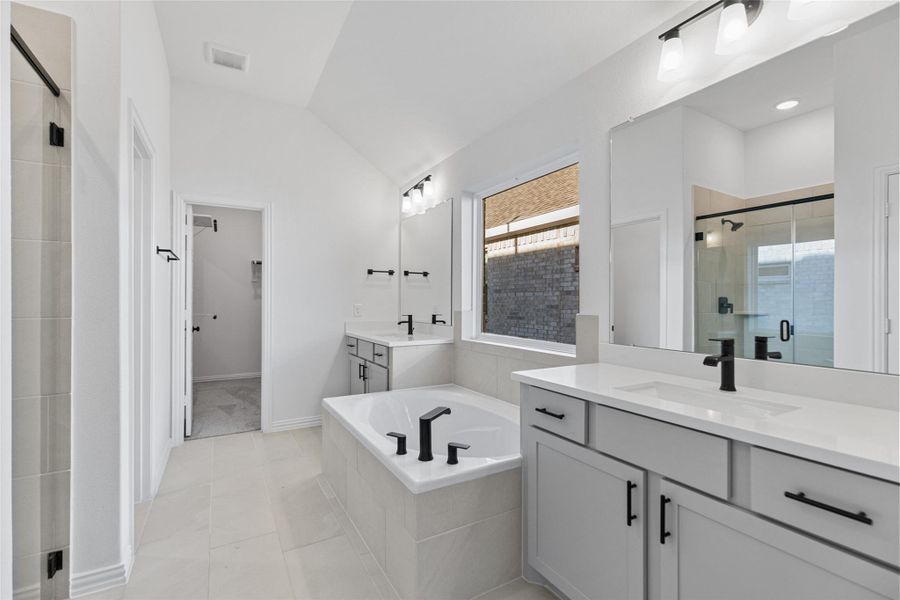 Furnished interior view inside a new home in Beamer Villas, Friendswood (Image 10).