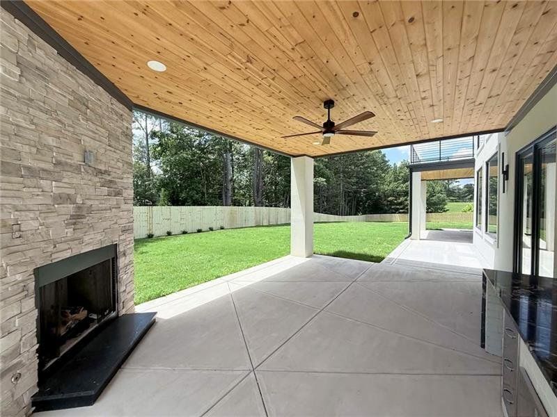Exterior details and patio area of a home in , Buford (Image 34).