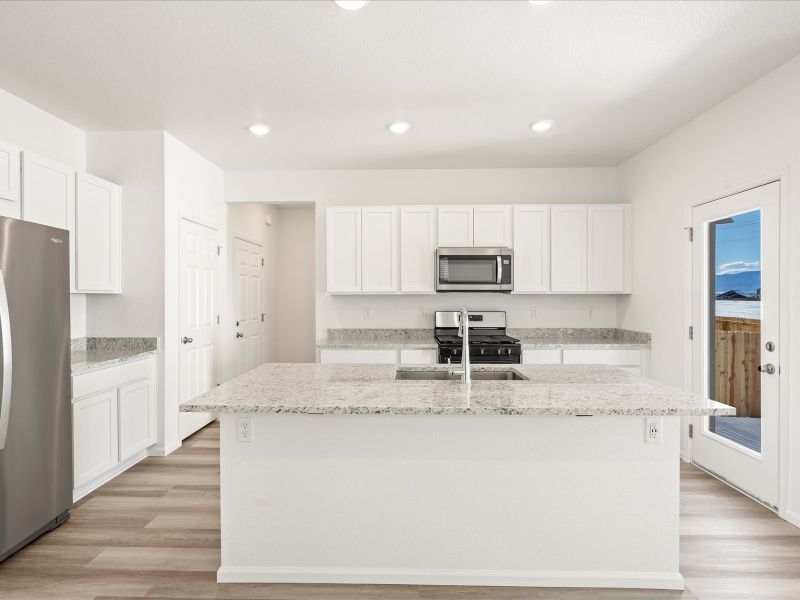 The Cottonwood floorplan interior image taken at a Meritage Homes community in Colorado Springs, CO.