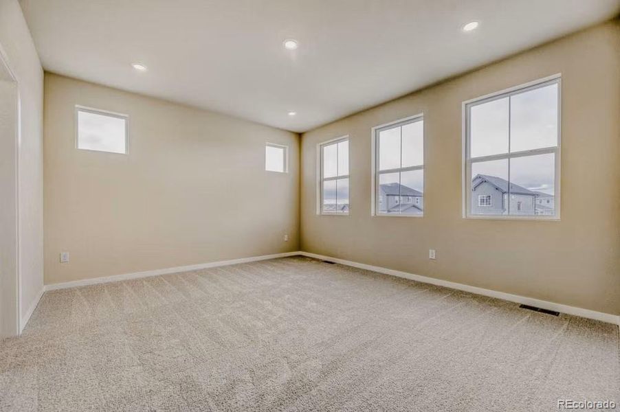 Sierra A - Primary Bedroom - Picture not of actual home