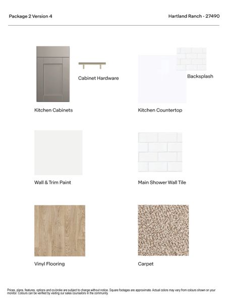 Sample of building materials used in homes in Hartland Ranch, Lockhart (Image 23).