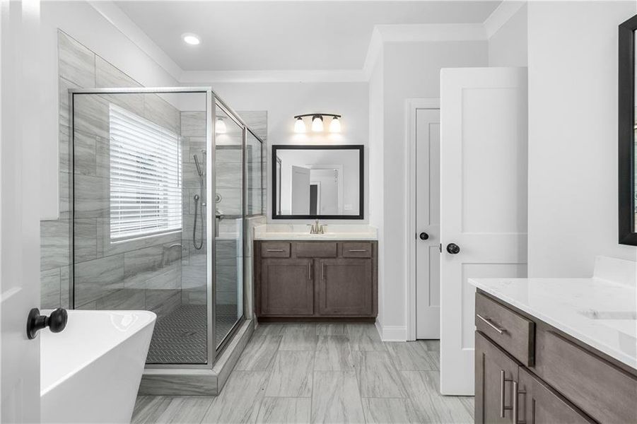 Furnished interior view inside a new home in Belle Woode Estates, Monroe (Image 10).