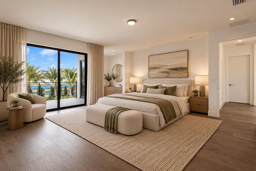 Furnished interior view inside a new home in , Weston (Image 46).