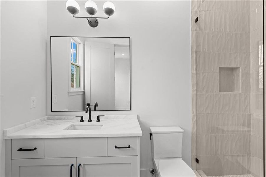 Furnished interior view inside a new home in , Atlanta (Image 34).