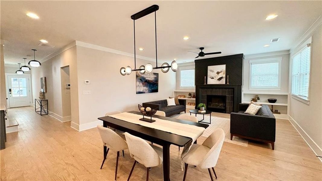 Furnished interior view inside a new home in , Atlanta (Image 15).