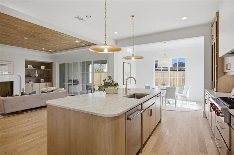 Furnished interior view inside a new home in , Dallas (Image 33).