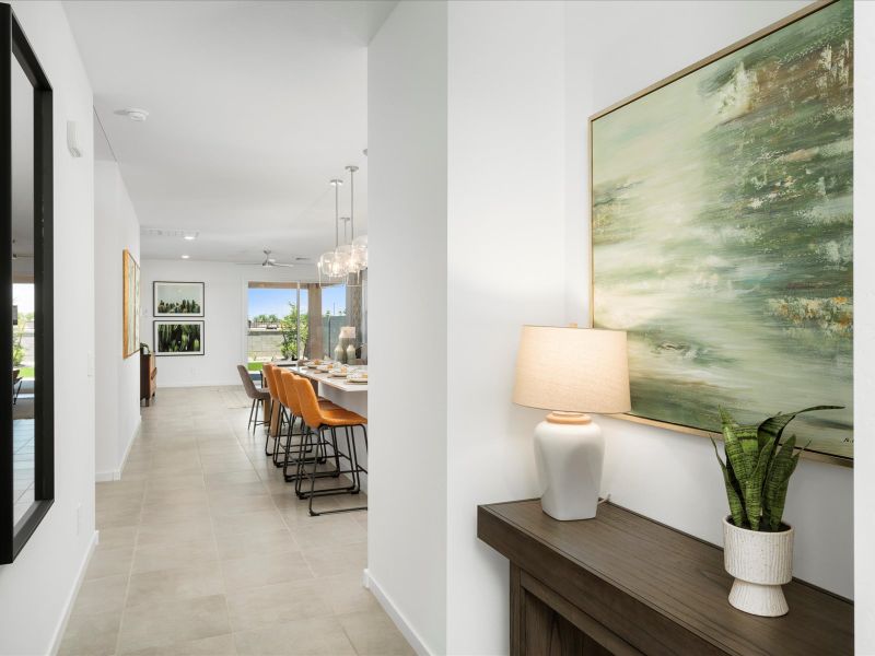 Foyer in the Jubilee Floorplan at Silva Farms