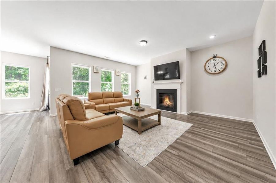 Furnished interior view inside a new home in , Holly Springs (Image 9).