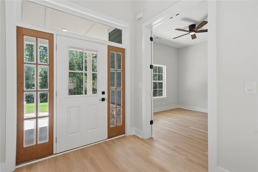 Spacious, unfurnished interior of a new home in , White (Image 45).
