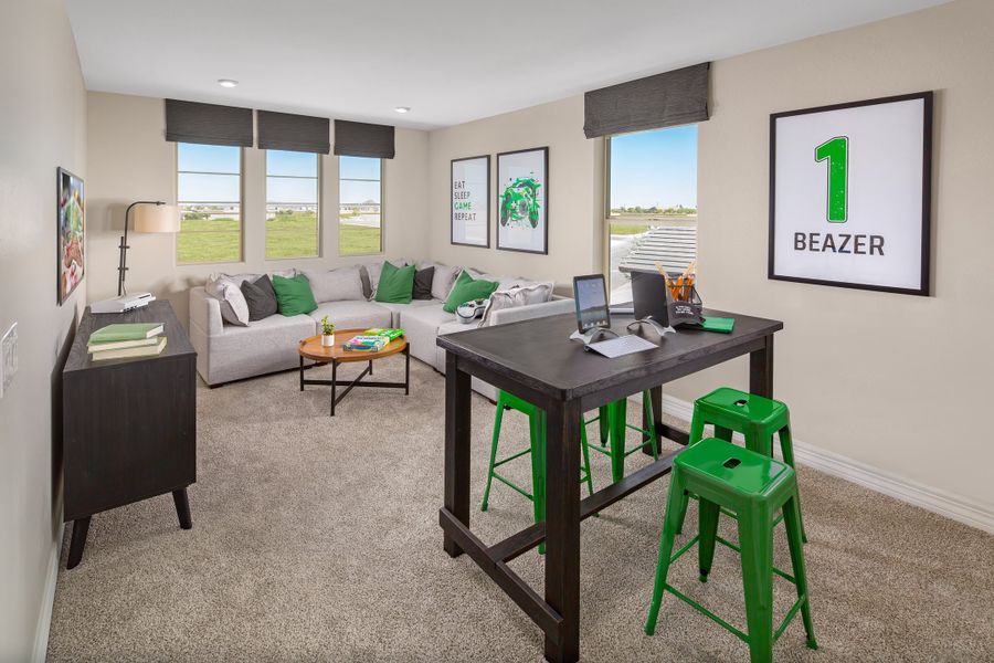 Representative furnished interior of a home built from the Plan by Beazer Homes in Highpointe at Northpointe, Peoria (Image 12).
