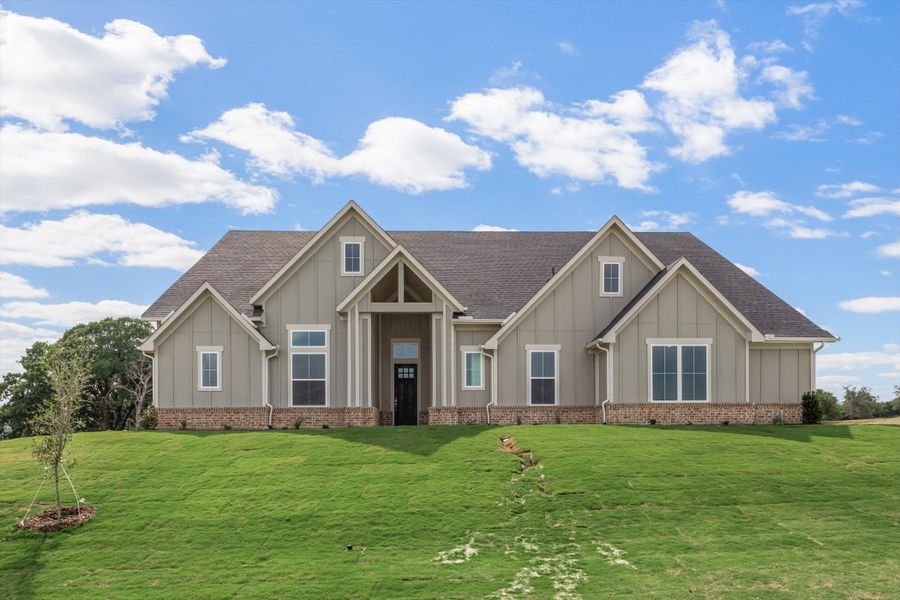 Representative exterior photo of a completed home built from the Connor by Our Country Homes in Highland Oaks, Boyd, TX (Image 6).