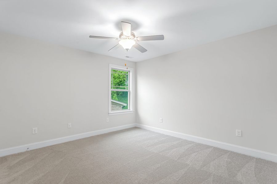 Representative unfurnished interior of a home built from the Kendall Lux by Keystone Homes NC in Weybridge, Burlington (Image 41).