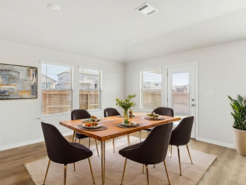 Furnished interior view inside a new home in Fox Falls, Boerne (Image 3).