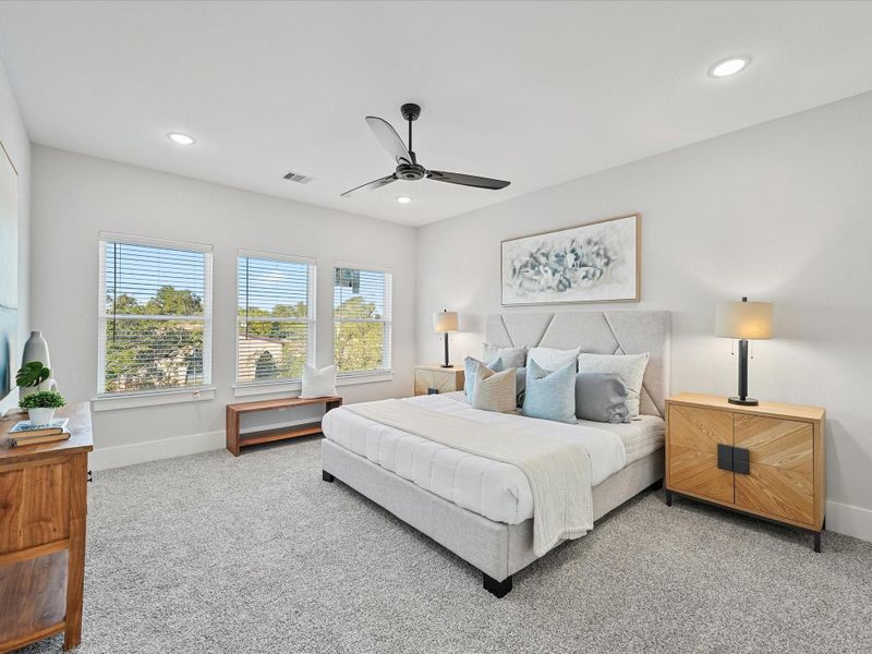 Furnished interior view inside a new home in Skyline Homes at Cavalcade, Houston (Image 15).