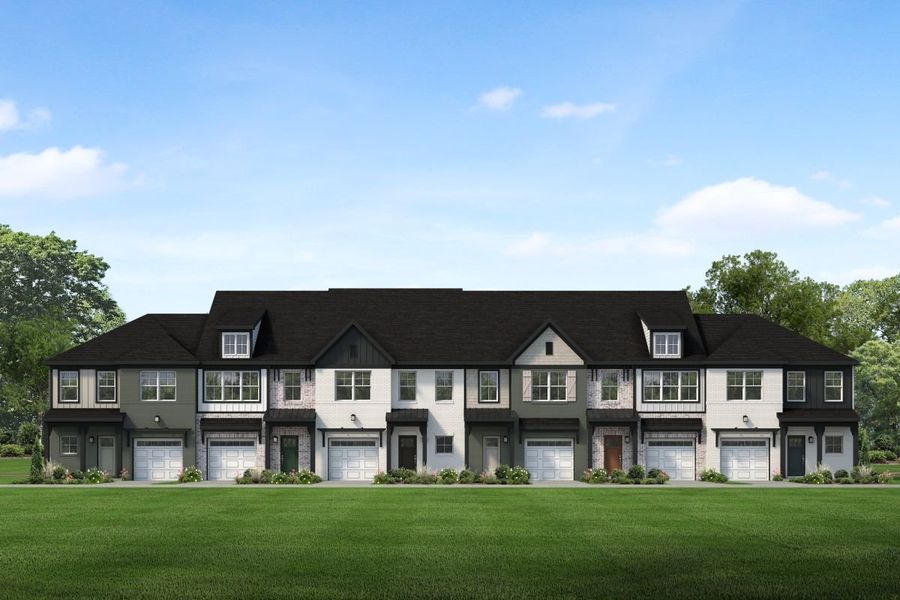 Representative exterior photo of a completed home built from the Tahoe by Parkside Builders in Oxford Station, Gallatin, TN (Image 2).