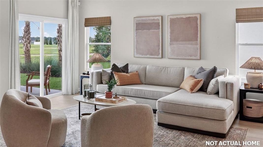 Furnished interior view inside a new home in Sawmill Branch, Palm Coast (Image 5).