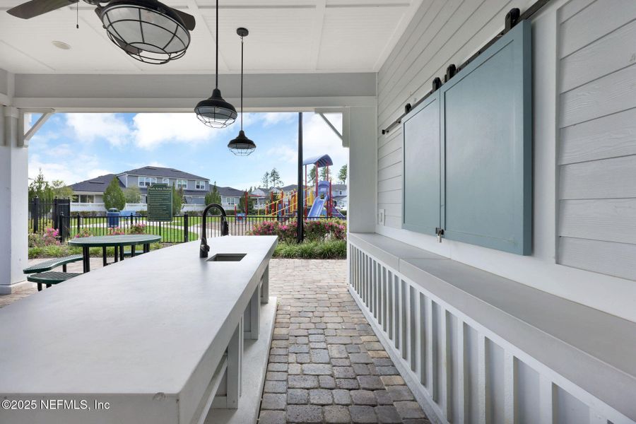 Exterior details and patio area of a home in , St. Augustine (Image 4). Exterior details and patio area of a home in , St. Augustine (Image 4).