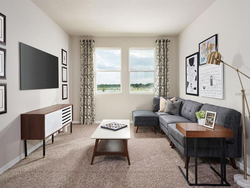 Furnished interior view inside a new home in The Meadow at Crossprairie Bungalows, St. Cloud (Image 7).