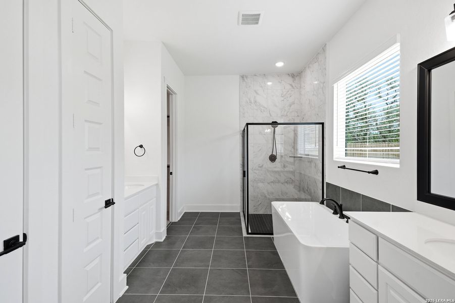 Furnished interior view inside a new home in The Reserve at Potranco Oaks, Castroville (Image 12).