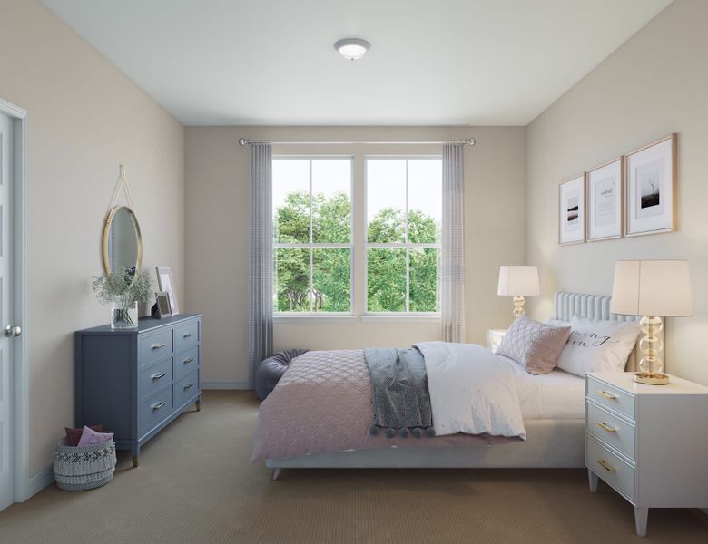 Representative furnished interior of a home built from the Tanager by Tri Pointe Homes in Oakhill Reserve, Tomball (Image 17).
