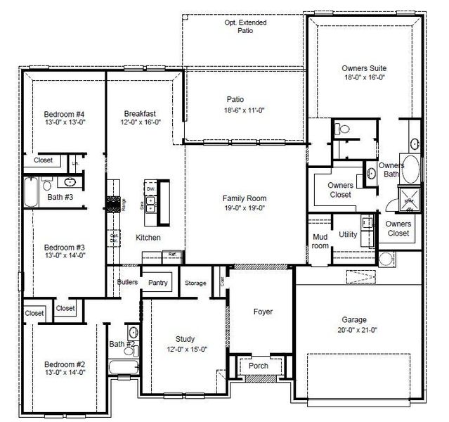 2D floor plan layout of this home in Alamo Estates, San Antonio, TX (Image 3). 2D floor plan layout of this home in Alamo Estates, San Antonio, TX (Image 3).