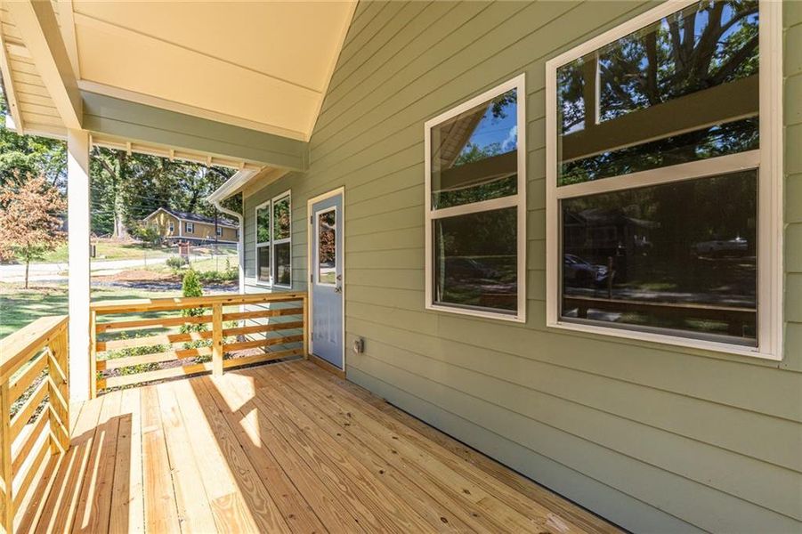Exterior details and patio area of a home in , Atlanta (Image 25).