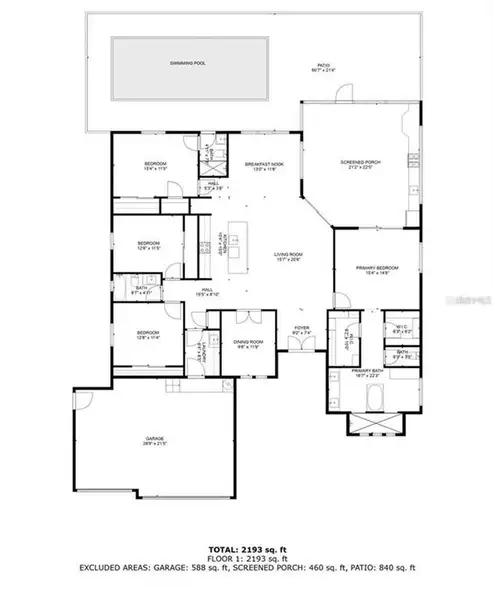 2D floor plan layout of this home in , Port Charlotte, FL (Image 4).