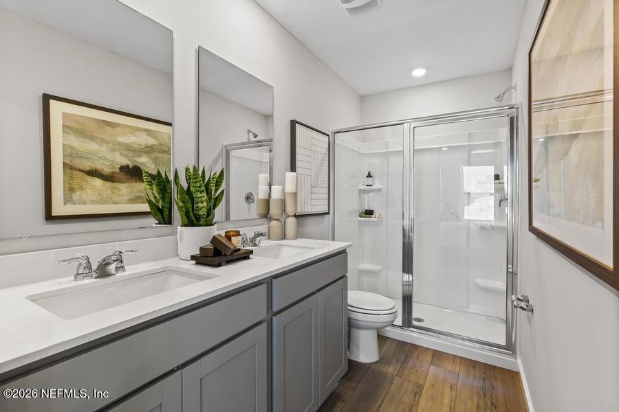 Furnished interior view inside a new home in , Jacksonville (Image 9). Furnished interior view inside a new home in , Jacksonville (Image 9).