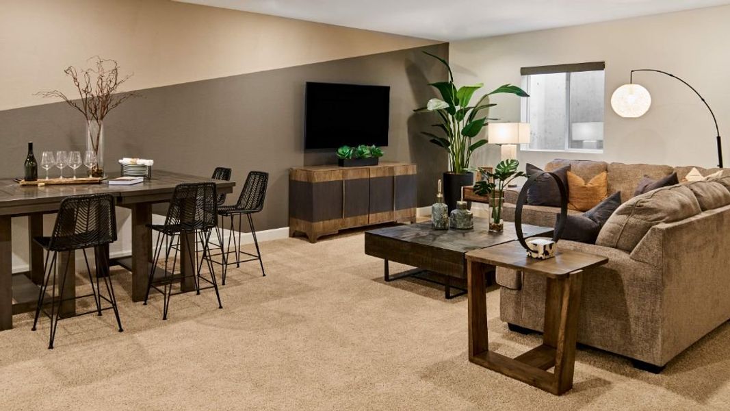Furnished interior view inside a new home in The Aurora Highlands, Aurora (Image 24). Furnished interior view inside a new home in The Aurora Highlands, Aurora (Image 24).