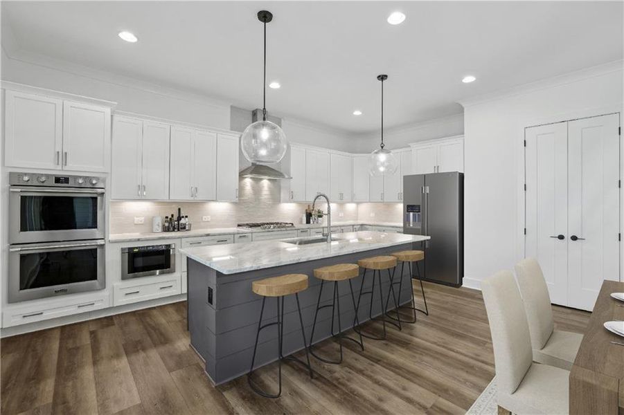 Furnished interior view inside a new home in , Dawsonville (Image 10).