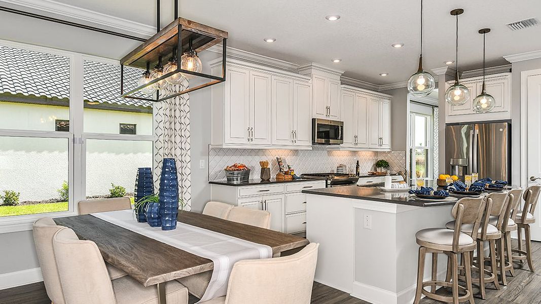 Furnished interior view inside a new home in Esplanade at Wiregrass Ranch, Wesley Chapel (Image 10).