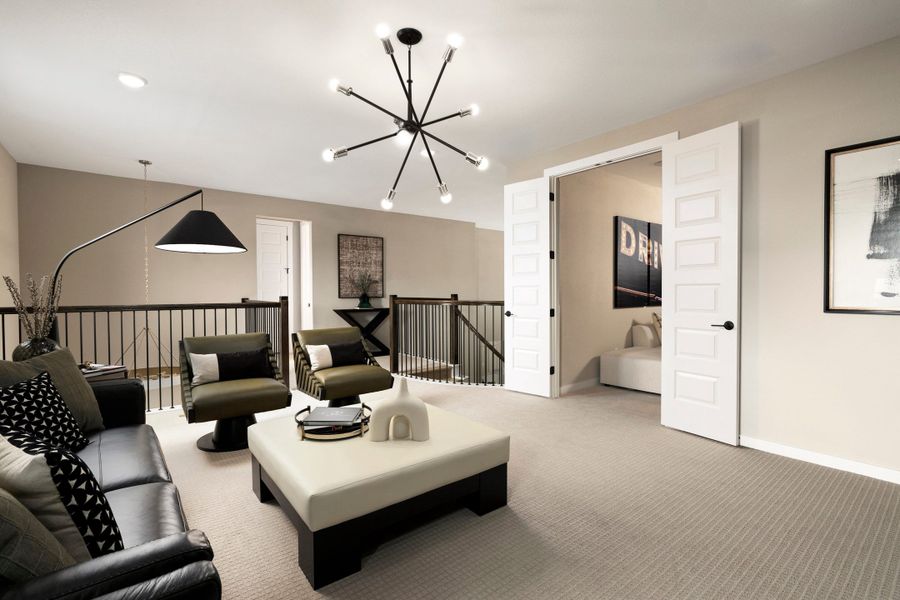 Representative furnished interior of a home built from the McKinney by Tri Pointe Homes in Lariat, Liberty Hill (Image 43).