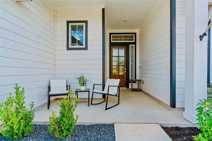 Exterior details and patio area of a home in Bryson, Leander (Image 19). Exterior details and patio area of a home in Bryson, Leander (Image 19).