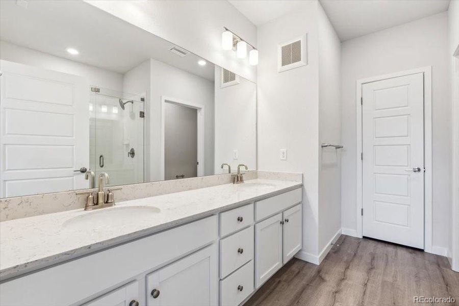 Furnished interior view inside a new home in Condo Collection at Grand Vue at Interlocken, Broomfield (Image 6).