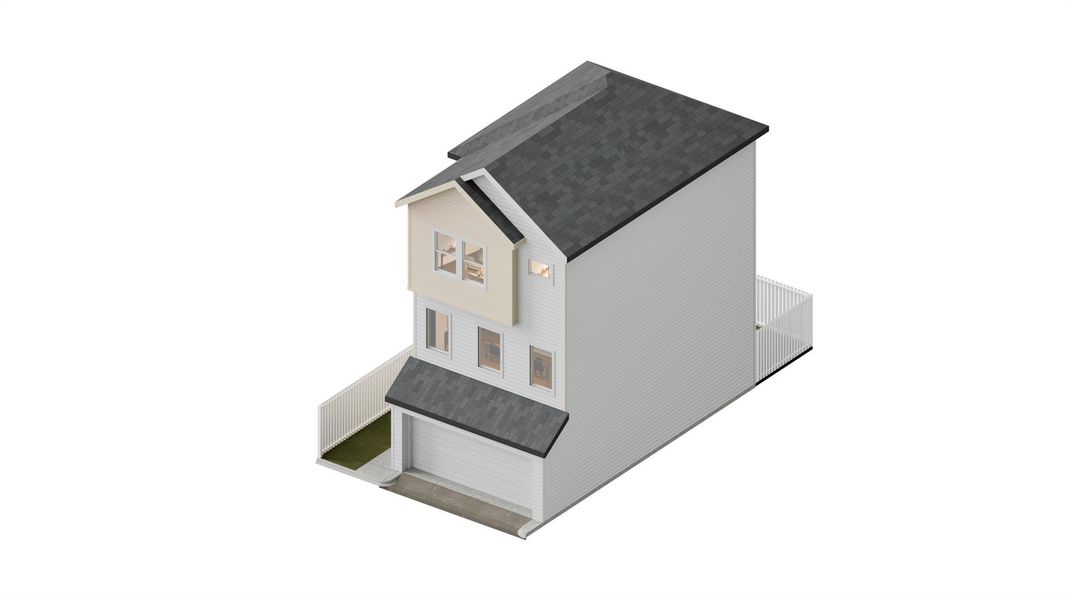 Exterior rendering of this home design in , Houston, TX (Image 20).