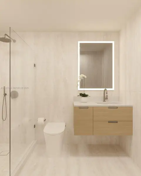 Furnished interior view inside a new home in , Miami Beach (Image 13). Furnished interior view inside a new home in , Miami Beach (Image 13).