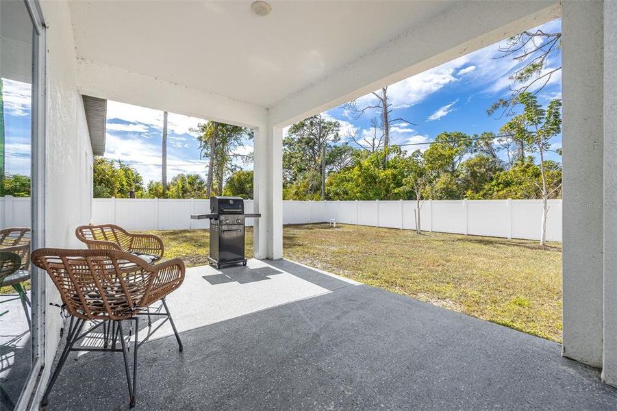 Exterior details and patio area of a home in , North Port (Image 23). Exterior details and patio area of a home in , North Port (Image 23).