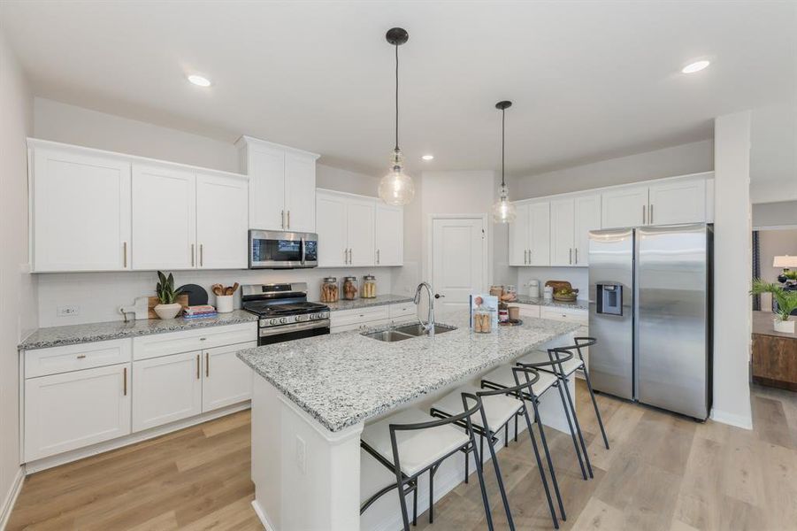 With outstanding storage and prep space, all the chefs in the family will love creating culinary delights in this dream kitchen! With outstanding storage and prep space, all the chefs in the family will love creating culinary delights in this dream kitchen!